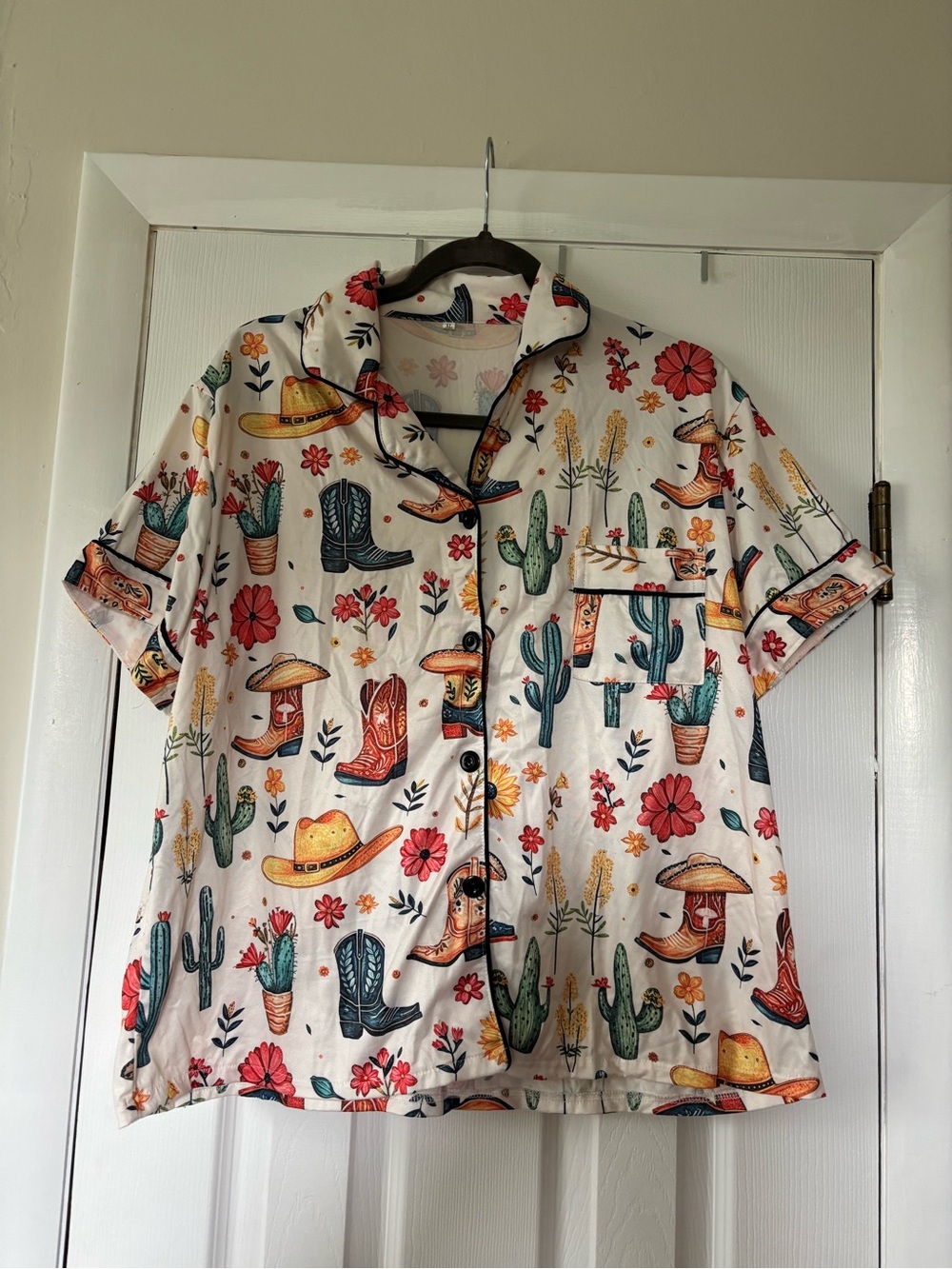 SHEIN  Multicolor Western PJ Set